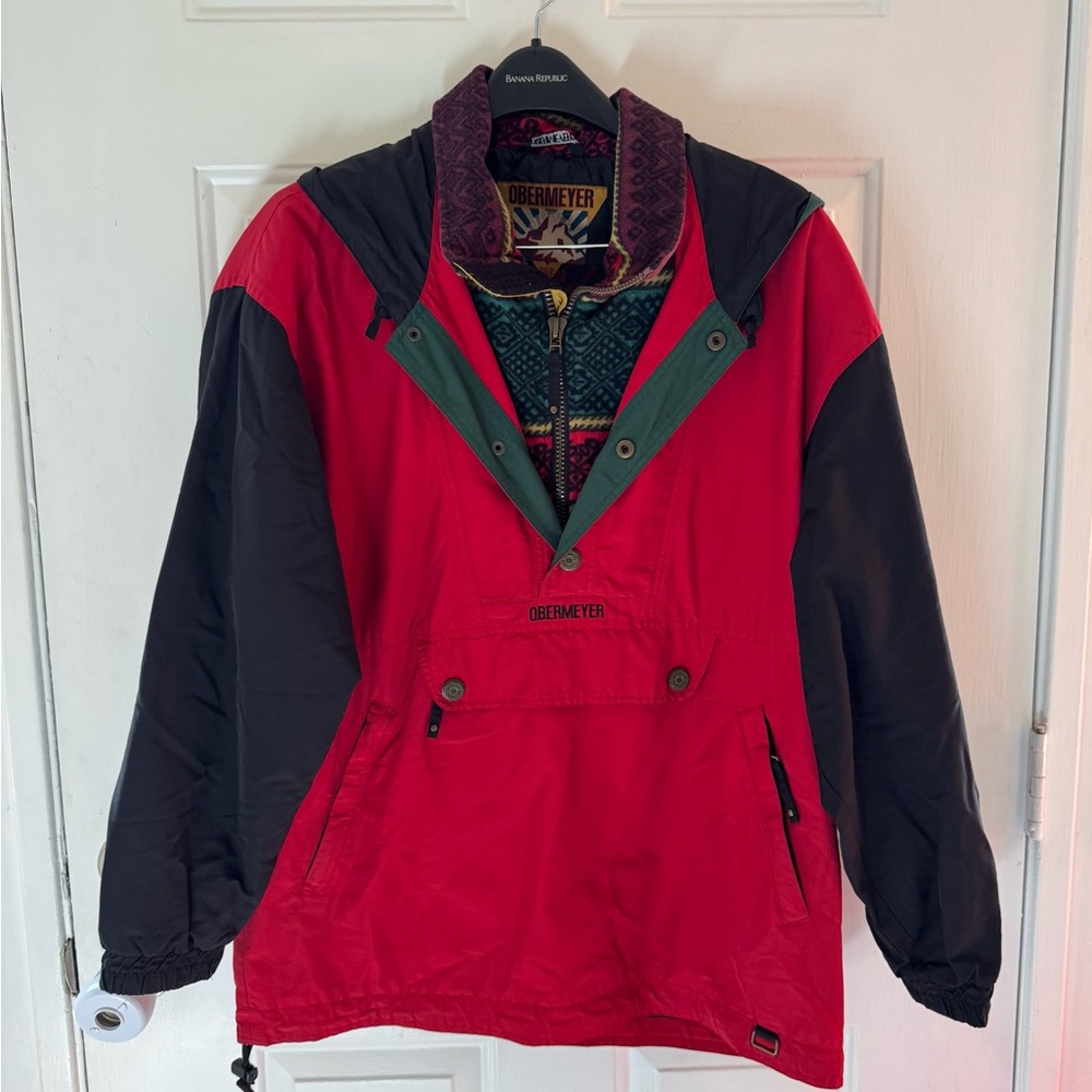 Obermeyer Red and Black Ski Jacket